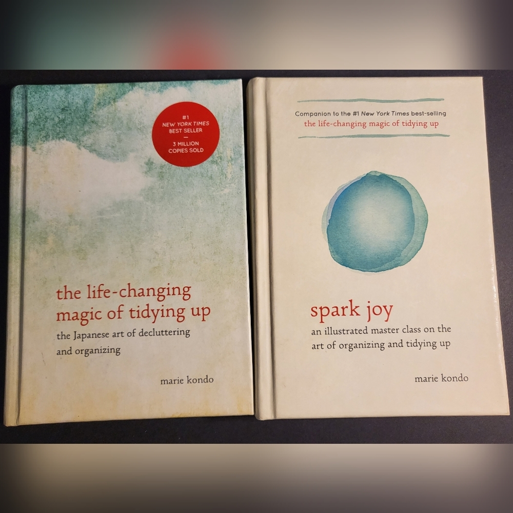 Life Changing Magic of Tidying Up and Spark Joy - two books